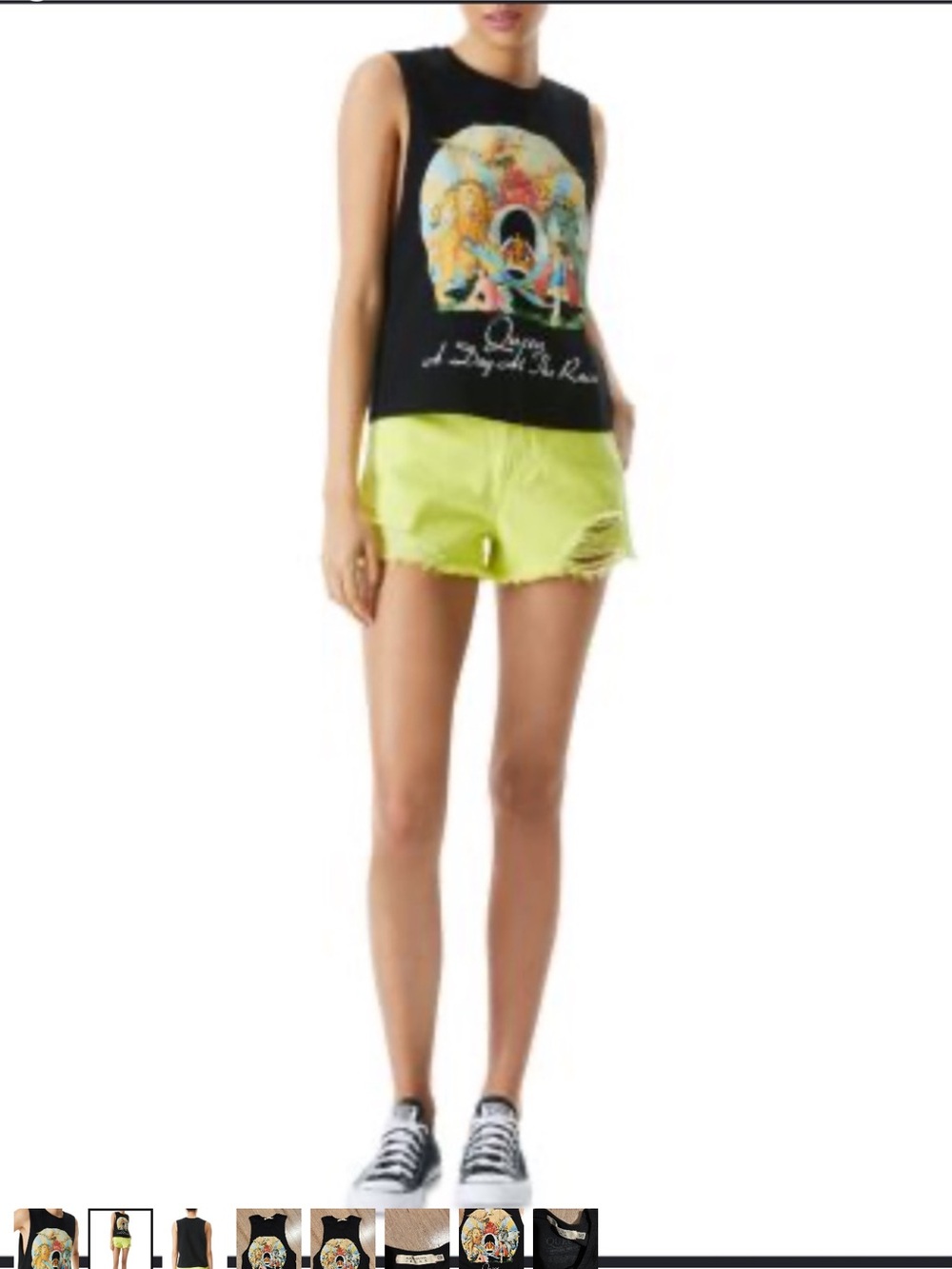 Alice and Olivia Micah Queen Day at the races muscle tee